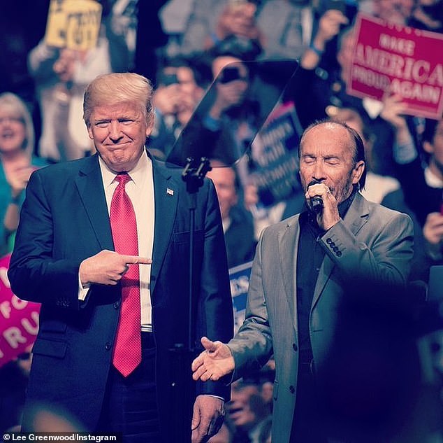 Сторонник Трампа: основатель AdoptAVet.com (на фото в 2020 году) выступал на инаугурации каждого президента-республиканца со времен Рональда Рейгана.