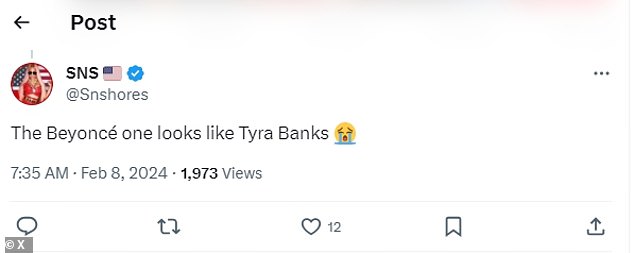 «Бейонсе похожа на Тайру Бэнкс», — пошутил один из них.