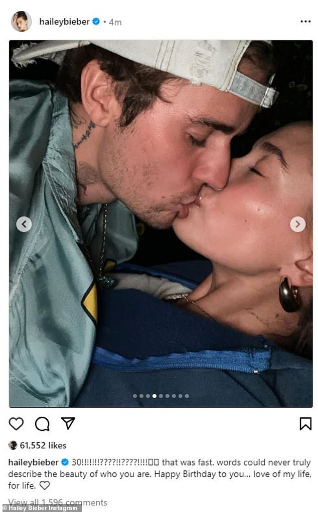 Хейли Бибер отпраздновала 30-летие мужа милой данью в Instagram после того, как ее отец недавно выразил обеспокоенность по поводу состояния их брака.