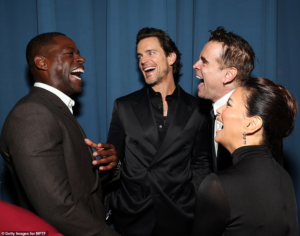 (Слева) Браун, Мэтт Бомер, Колин Фаррелл и Ева Лонгория.