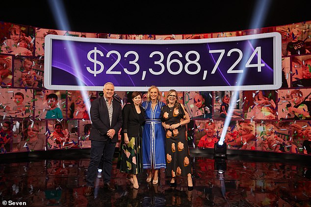 Ежегодный телемарафон Channel Seven собрал колоссальные 23 368 724 доллара для Королевской детской больницы Мельбурна.