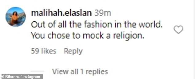 В конце концов, многие из ее последователей задались вопросом «из всей моды в мире», почему основательница Fenty Beauty «решила высмеивать религию».