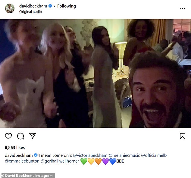 Spice Girls официально воссоединились во время празднования 50-летия Виктории Бекхэм в Лондоне в субботу.