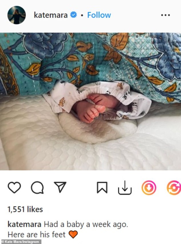 В ноябре 2022 года она радостно сообщила в Instagram о рождении второго ребенка, мальчика.