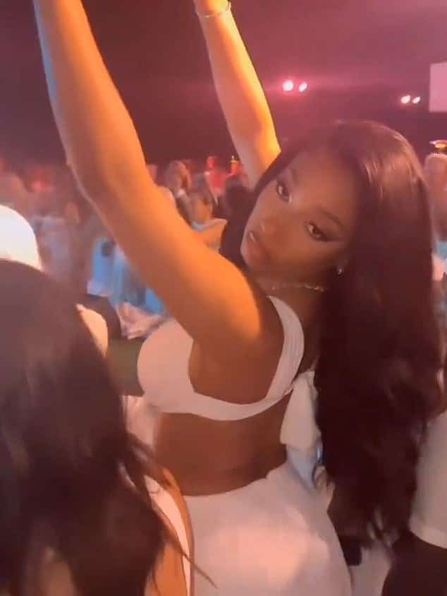 Megan Thee Stallion танцевала тверк для тусовщиков, а Камила Кабельо, похоже, поцеловалась с Эмили Ратаковски на звездной летней белой вечеринке Майкла Рубина