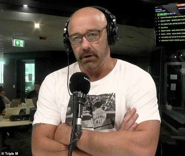 В четверг утром Triple M объявит, что Бо Райан заменит бывшего игрока лиги регби Марка Гейера (вверху), который был уволен ранее в этом месяце.