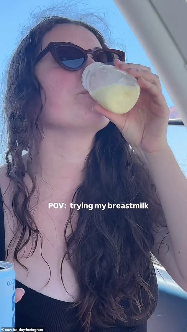 32-летняя женщина поделилась в Instagram видео, на котором извлекла жидкость и протянула ее друзьям в небольшой баночке.