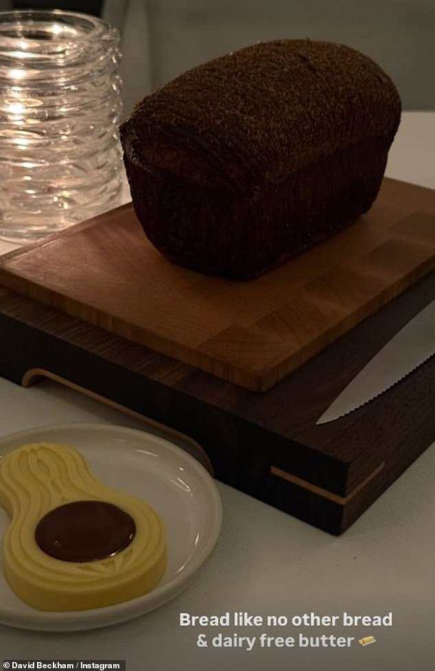 Дэвид также похвалил хлеб и масло без молочных продуктов.