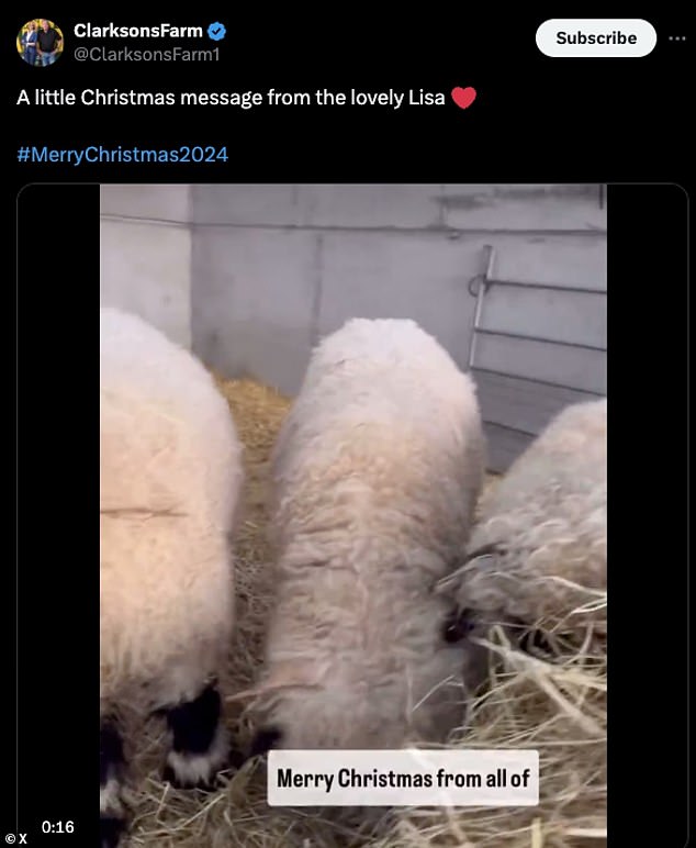 На сайте X (ранее Twitter) Лиза Хоган опубликовала короткое видео с фермы в Котсуолдсе, которой она управляет вместе с бывшим ведущим Top Gear, а также вдумчивое обращение к их многочисленным поклонникам.