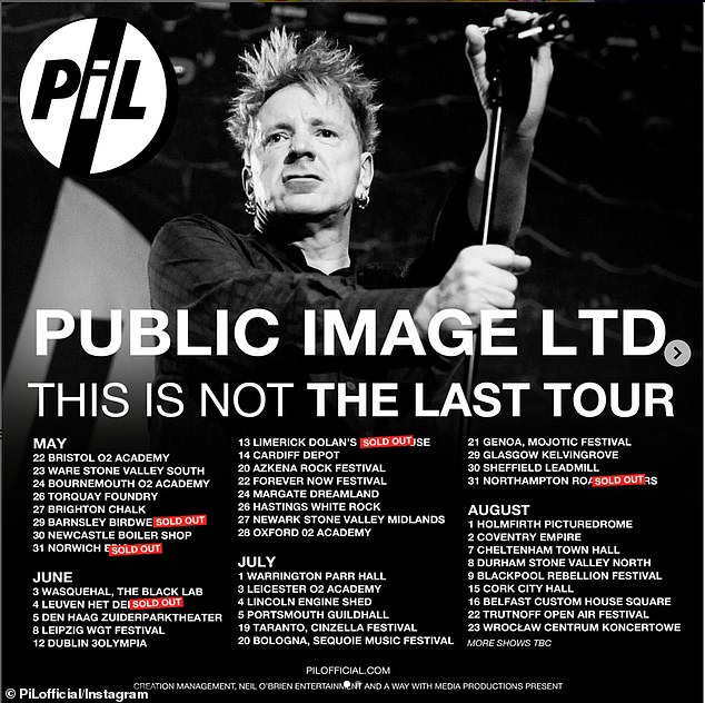 Джон настаивает на том, что предстоящий 28-дневный тур Not The Last Tour не является прощальным - это просто шутливая насмешка над группами, которые ложно заявляют, что уходят из жизни.