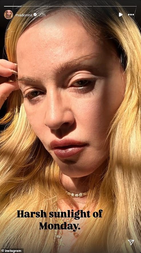 В январе Мадонна поделилась редкой фотографией без фильтров
